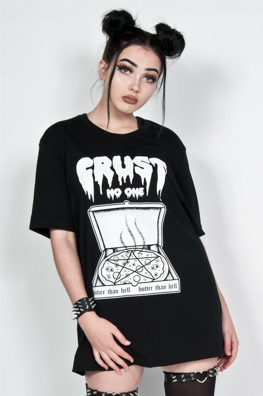 Twisted Apparel Crust No One T-Shirt | Black
