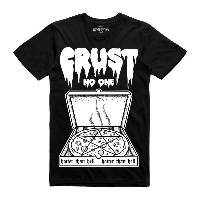Twisted Apparel Crust No One T-Shirt | Black