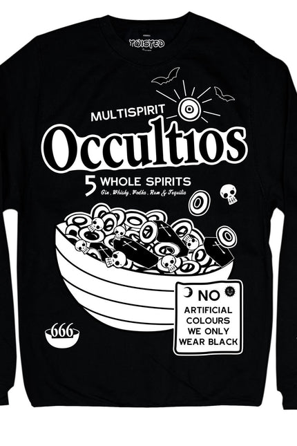 Twisted Apparel Occultios L/S T-Shirt | Black