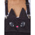 Cupcake Cult Broken Kitty Dungarees | Black