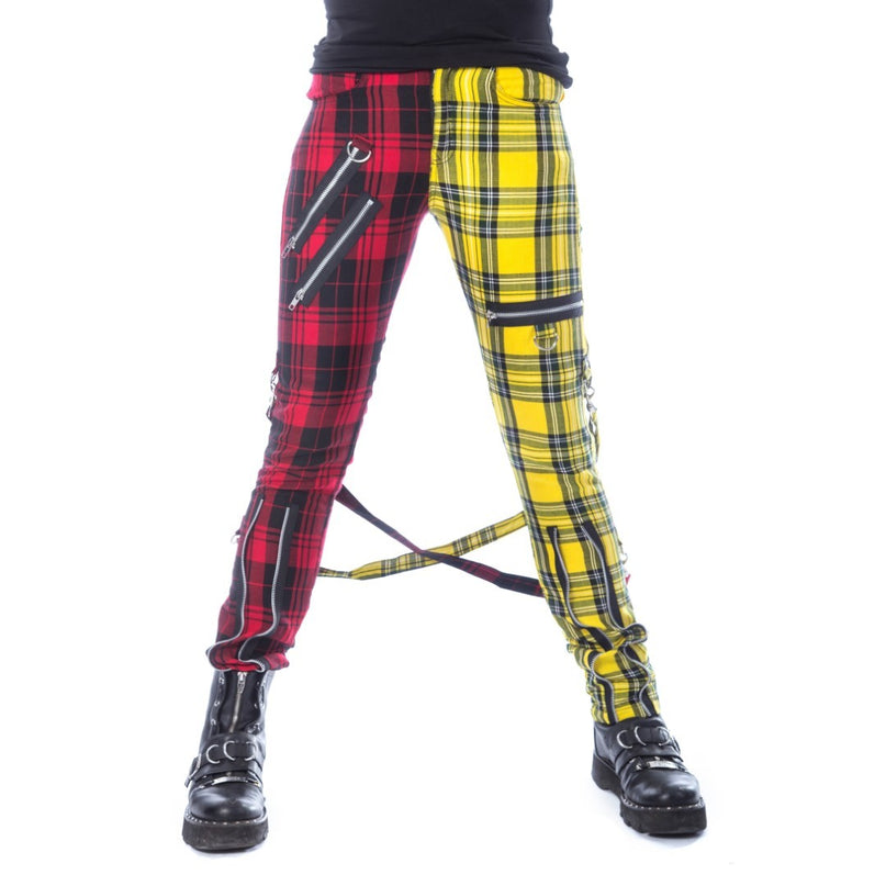 Chemical Black Ordelia Pants | Red/Yellow Tartan