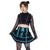Poizen Industries Cyber Skirt | Black/Blue