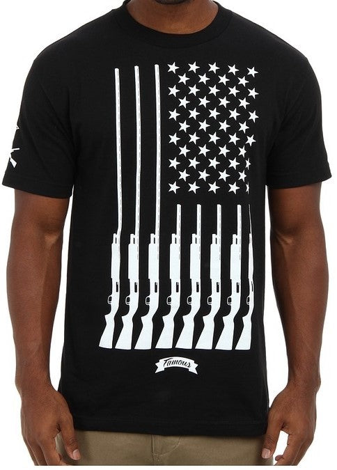 Famous Stars and Straps Gun Country T-Shirt | Black