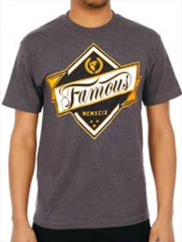 Famous Stars and Straps In The Rough T-Shirt | Charcoal Heather