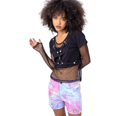 Vixxsin Iris Shorts | Pastel Tie Dye