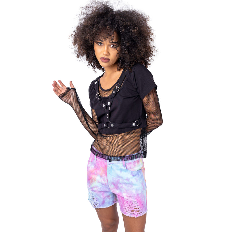 Vixxsin Iris Shorts | Pastel Tie Dye