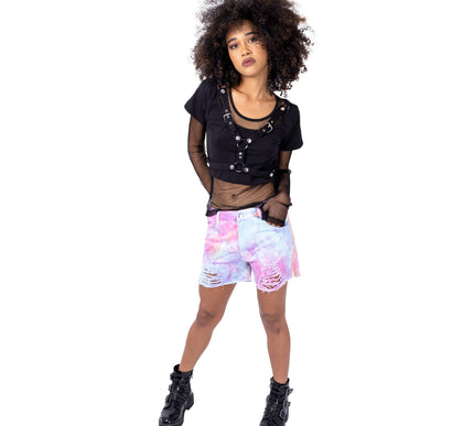 Vixxsin Iris Shorts | Pastel Tie Dye