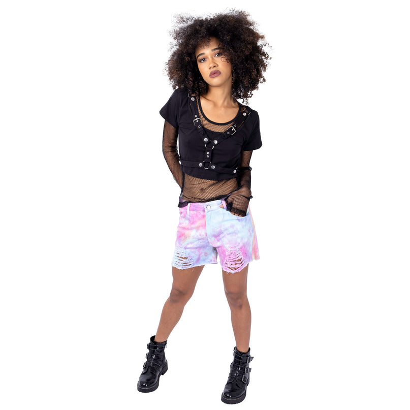 Vixxsin Iris Shorts | Pastel Tie Dye