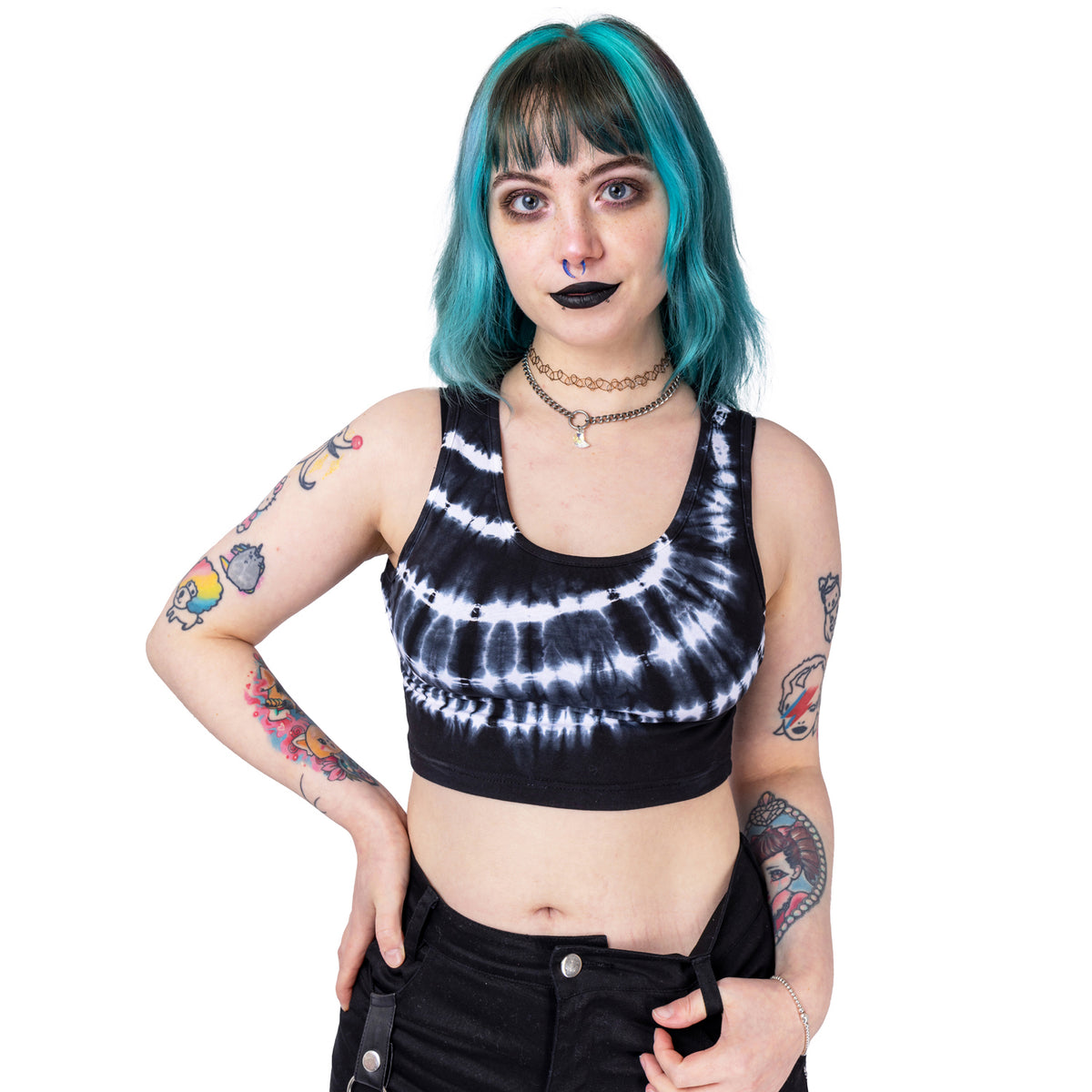 Innocent Clothing Mahalia Top | Crop Black/White