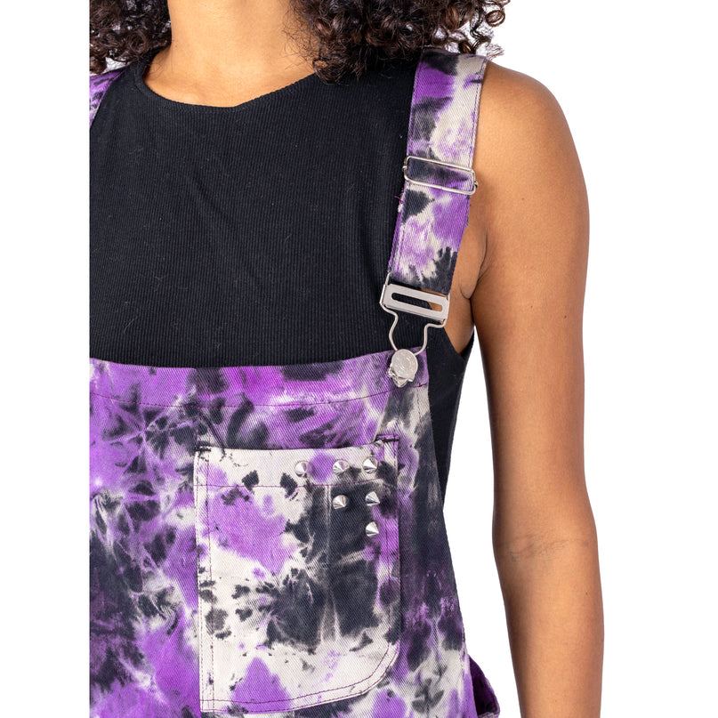 Vixxsin Meadow Dungarees | Purple Tie Dye