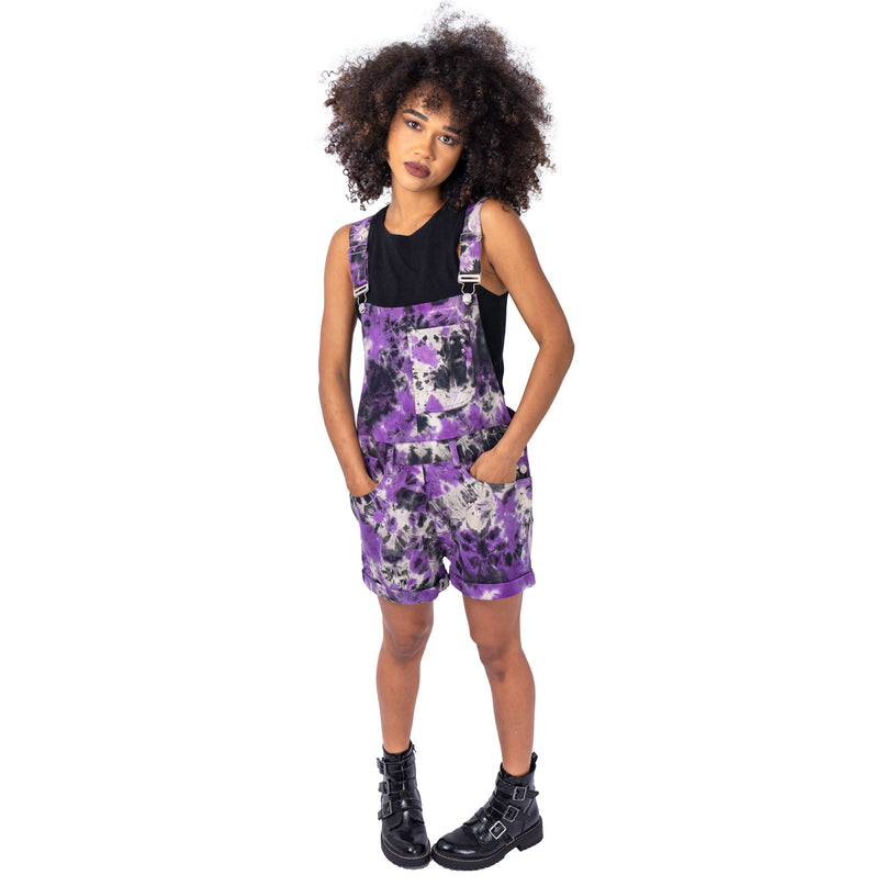 Vixxsin Meadow Dungarees | Purple Tie Dye