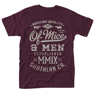 Of Mice and Men T-Shirt | Genuine Maroon