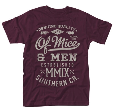Of Mice and Men T-Shirt | Genuine Maroon