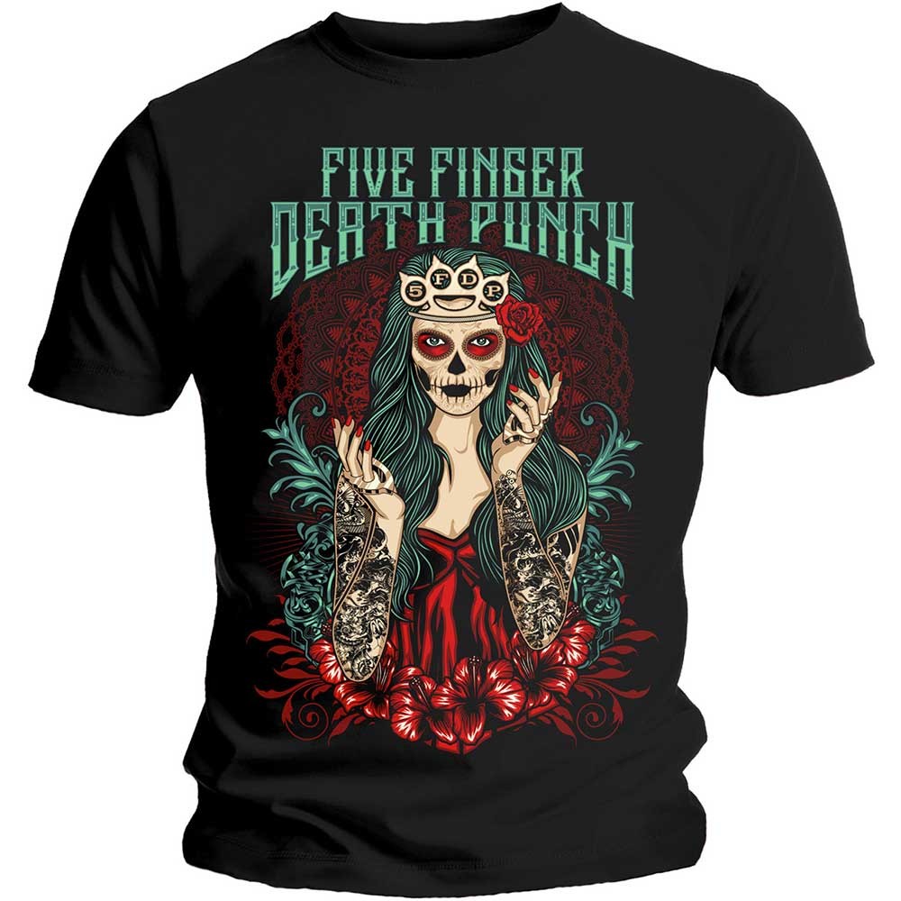 Five Finger Death Punch T-Shirt- Lady Muerta