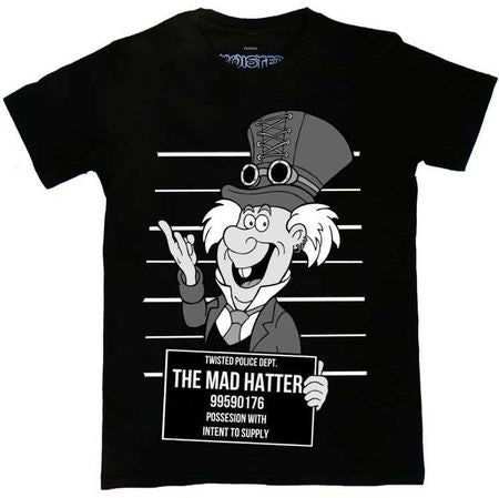 Twisted Mad Hatter Mug Shot T-Shirt
